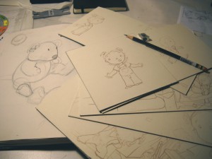 mousy-prod Where's Mousy, early production