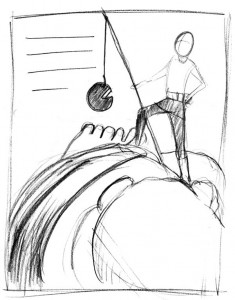 giantkiller-1 sketch for Jack the Giant Killer